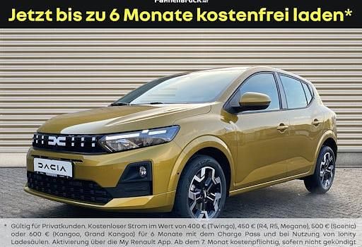 Neu Dacia Sandero Expression 122 PS (89 kW) 2025 Gelb Limousine