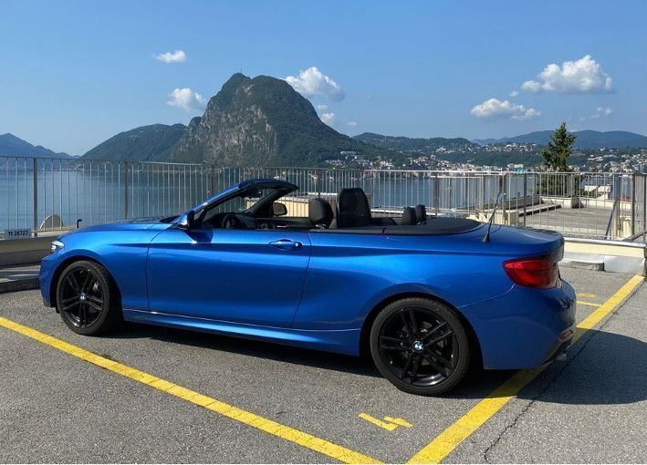 Blau Gebraucht 2017 BMW 218 M Sport Cabrio | 19.995 € (Guter Preis) - Bild 1/4
