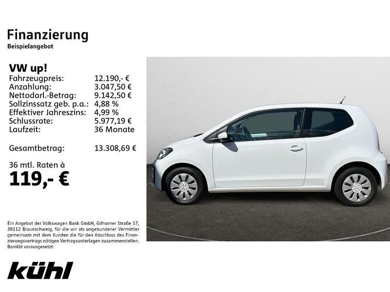 Gebraucht VW up! 65 PS (47 kW) 2021 Pure white Kleinwagen