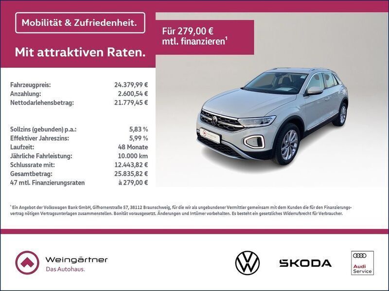 Andere farbe Gebraucht 2022 VW T-Roc Style SUV | 24.380 € (Fairer Preis) - Bild 1/4