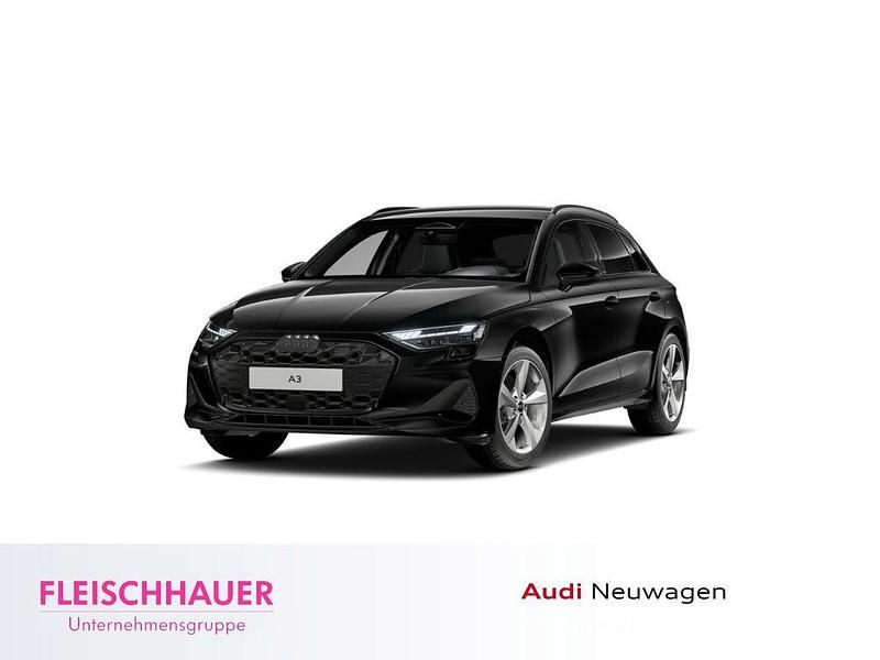 Mythosschwarz metallic Neu 2025 Audi A3 Sportback Advanced Plus Limousine | 43.490 € - Bild 1/4