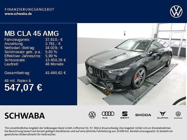 Kosmosschwarz metallic Gebraucht 2021 Mercedes CLA45 AMG AMG Kombi | 37.810 € (Guter Preis) - Bild 1/4