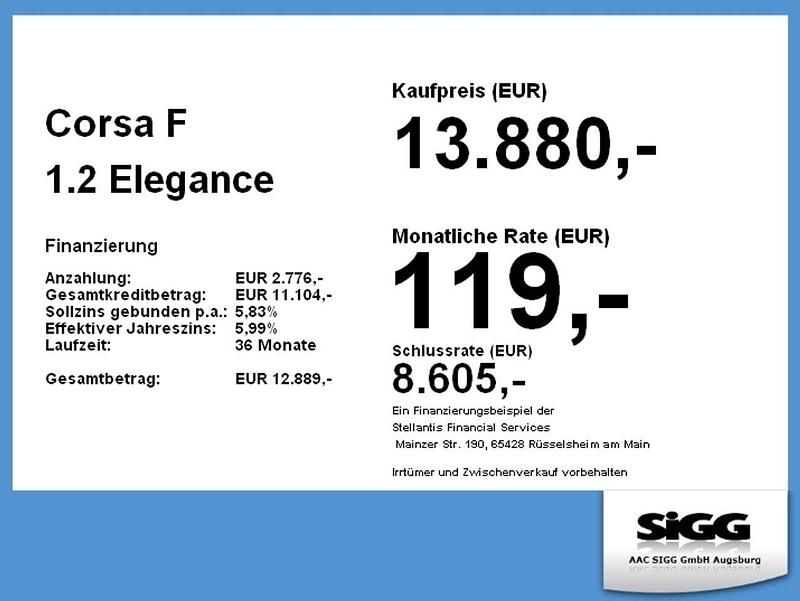 Gebraucht Opel Corsa Elegance 75 PS (55 kW) 2023 Aluminium silber Kleinwagen