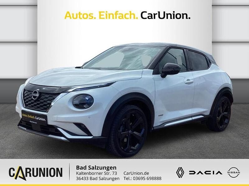 Pearl white pearleffekt/ dach in black metallic Gebraucht 2022 Nissan Juke SUV | 19.990 € (Guter Preis) - Bild 1/4