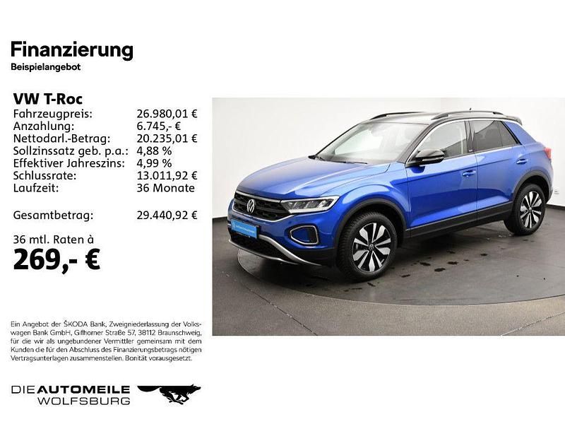 Gebraucht VW T-Roc Move 150 PS (110 kW) 2024 Ravennablau metallic (metallic) SUV