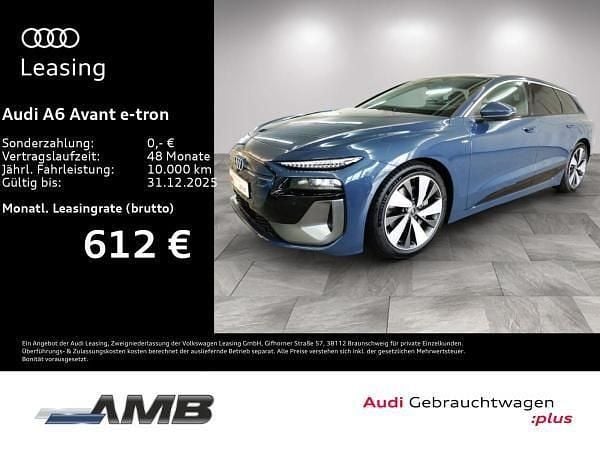 Blau (3d plasmablau metallic) Gebraucht 2025 Audi A6 e-tron S-Line Kombi | 69.781 € (Superpreis) - Bild 1/4