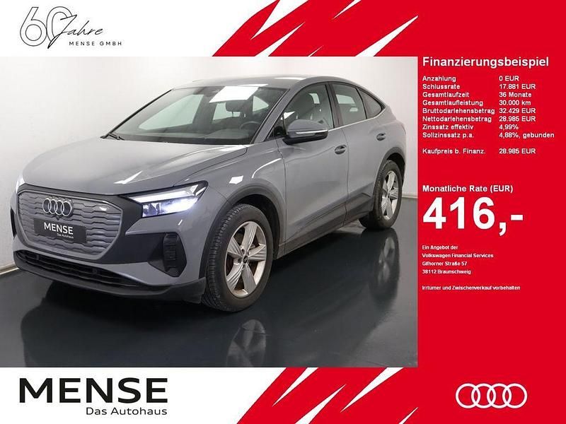 Kieselgrau Gebraucht 2023 Audi Q4 Sportback e-tron Comfort SUV | 28.985 € (Fairer Preis) - Bild 1/4