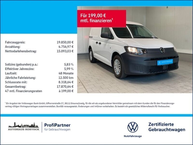 Candyweiß Gebraucht 2022 VW Caddy Van / Kleinbus | 19.400 € (Superpreis) - Bild 1/4