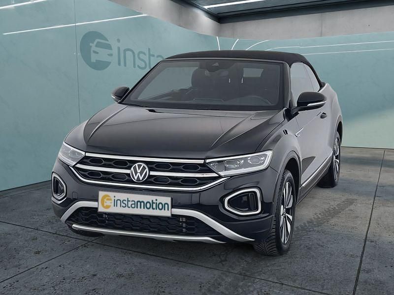 Schwarz Gebraucht 2024 VW T-Roc Cabriolet Cabrio | 32.449 € (Guter Preis) - Bild 1/4