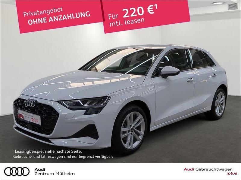 Weiß Gebraucht 2025 Audi A3 Sportback Advanced Limousine | 28.170 € (Superpreis) - Bild 1/3