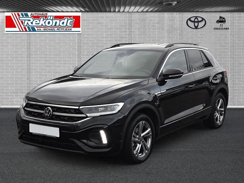 Schwarz Gebraucht 2022 VW T-Roc R-line SUV | 25.990 € (Fairer Preis) - Bild 1/4