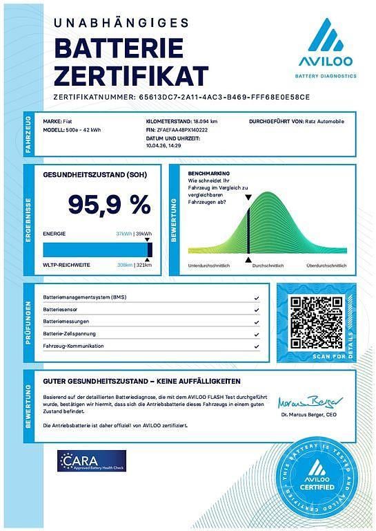 Gebraucht Fiat 500e 86 kW (118 PS) 2023 Grau Limousine