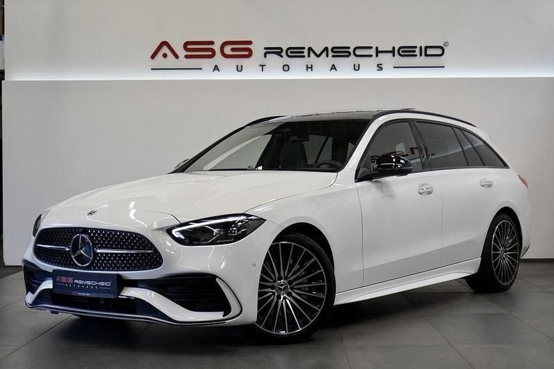 Weiß Gebraucht 2024 Mercedes C300 AMG line Limousine | 53.490 € (Teuer) - Bild 1/3