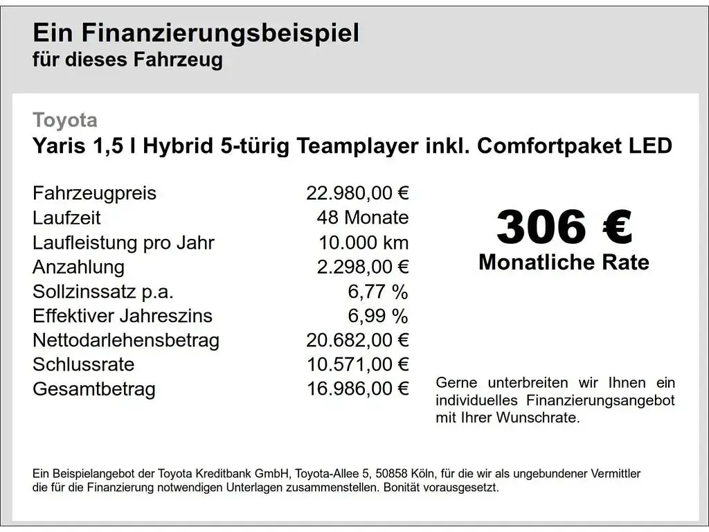 Gebraucht Toyota Yaris Comfort 116 PS (85 kW) 2025 Blau Kleinwagen