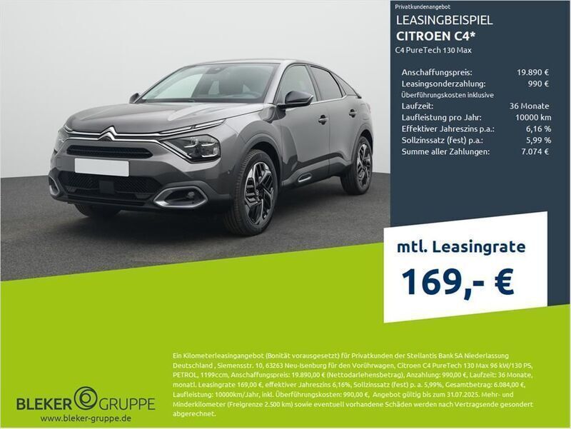 Platiniumgrau (meta Gebraucht 2024 Citroën C4 PureTech Limousine | 19.390 € (Fairer Preis) - Bild 1/1