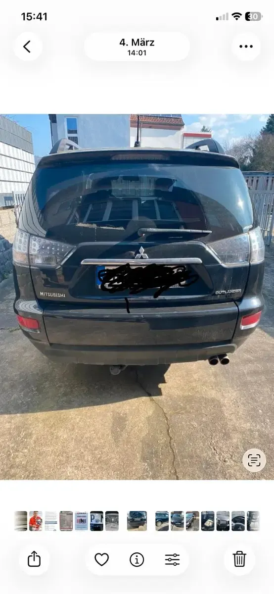 Begagnad Mitsubishi Outlander 177 HK (130 kW) 2012 Svart SUV