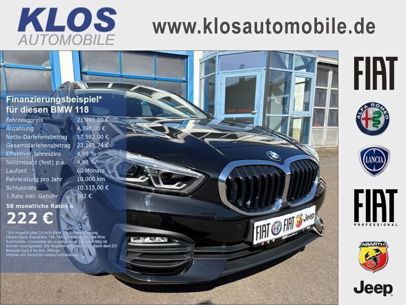 Schwarz Gebraucht 2020 BMW 118 Advantage Kleinwagen | 21.990 € (Fairer Preis) - Bild 1/4
