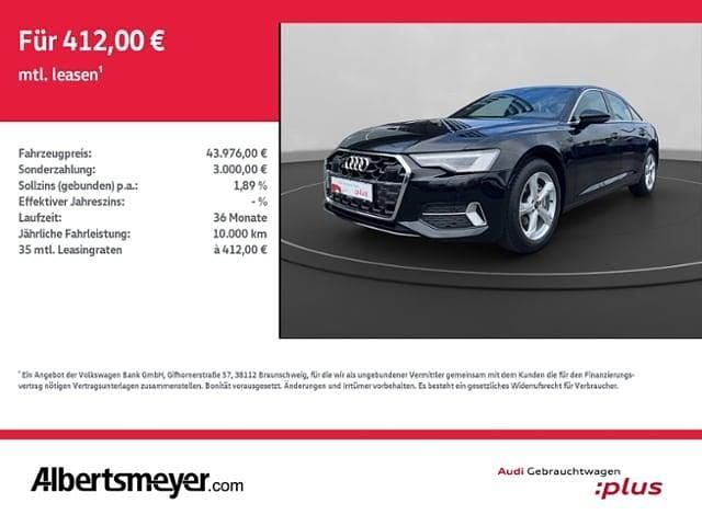 Mythosschwarz metallic Gebraucht 2024 Audi A6 Advanced Plus Limousine | 48.976 € (Fairer Preis) - Bild 1/4