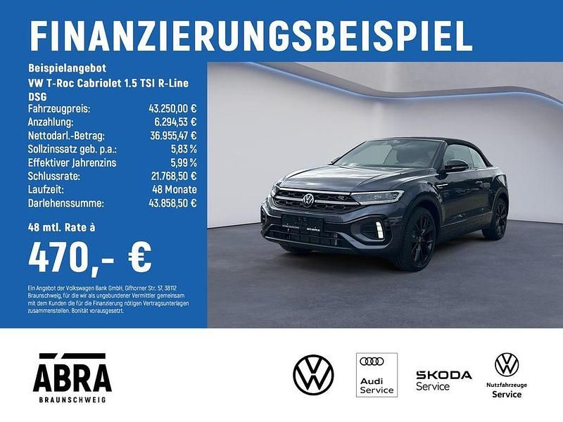 Gebraucht VW T-Roc Cabriolet R-line 150 PS (110 kW) 2025 Grau Cabrio
