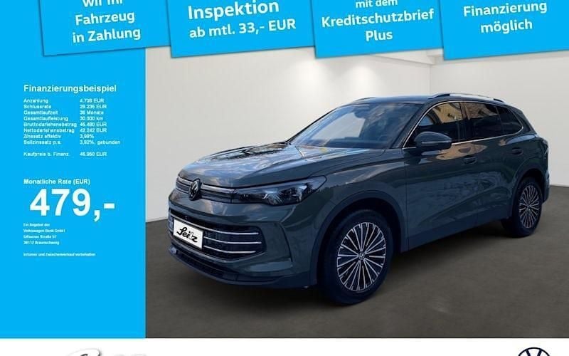Cipressinogrün metallic Gebraucht 2024 VW Tiguan Elegance SUV | 46.950 € (Fairer Preis) - Bild 1/4