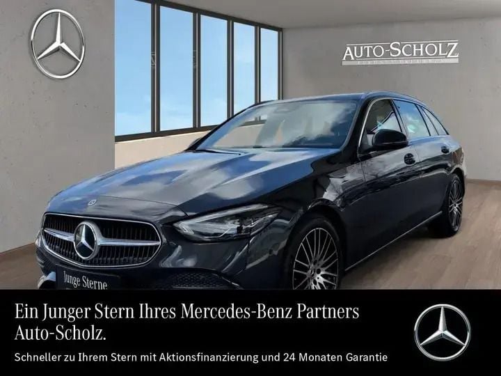 Metalliclack graphitgrau Gebraucht 2024 Mercedes C220 Advanced Kombi | 38.731 € (Superpreis) - Bild 1/4