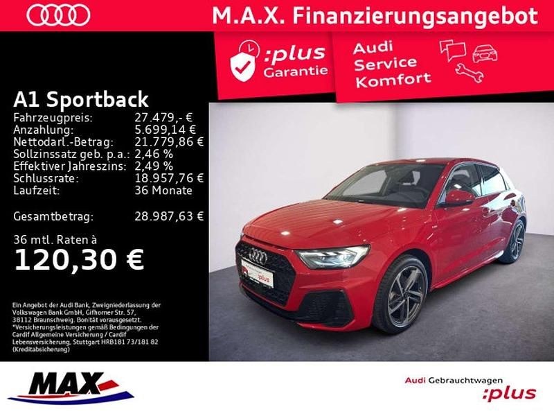 Progressivrot metallic Gebraucht 2024 Audi A1 S-Line Kleinwagen | 27.479 € (Fairer Preis) - Bild 1/3