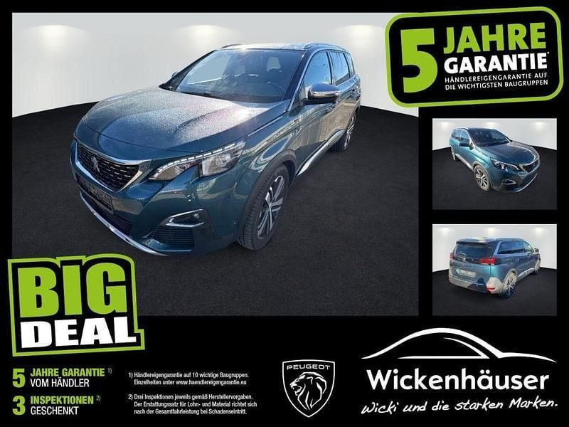 Emerald crystal (metallic) Gebraucht 2018 Peugeot 5008 GT SUV | 18.990 € (Superpreis) - Bild 1/4