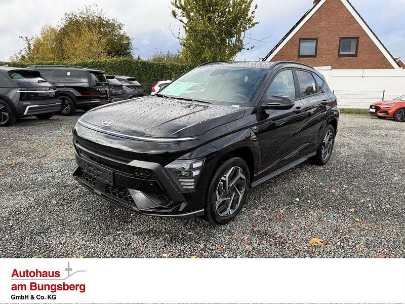 Schwarz Neu 2025 Hyundai Kona N Line SUV | 32.990 € (Fairer Preis) - Bild 1/3