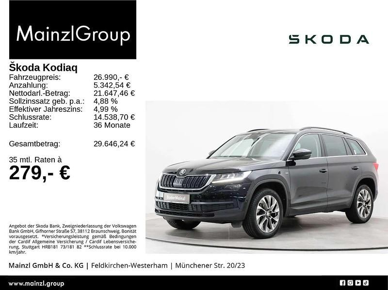 Blackmagic perleffekt Gebraucht 2021 Skoda Kodiaq Clever SUV | 26.990 € (Guter Preis) - Bild 1/3