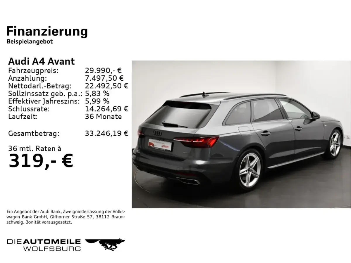 Gebraucht Audi A4 S-Line 265 PS (194 kW) 2023 Kombi