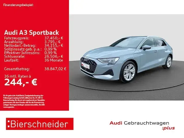 Gebraucht Audi A3 Sportback e-tron Advanced Plus 204 PS (150 kW) 2025 Pfeilgrau perleffekt Kleinwagen