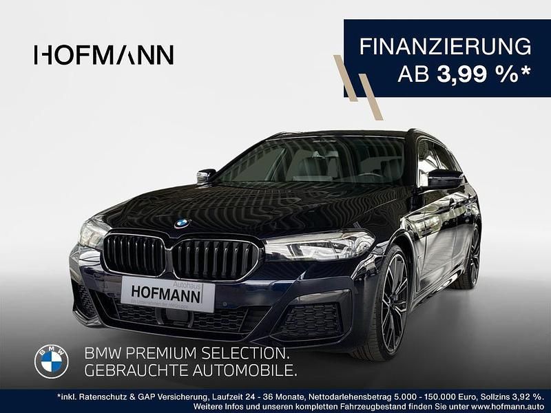 Carbonschwarz metallic Gebraucht 2022 BMW 530 M Sport Kombi | 52.539 € - Bild 1/3