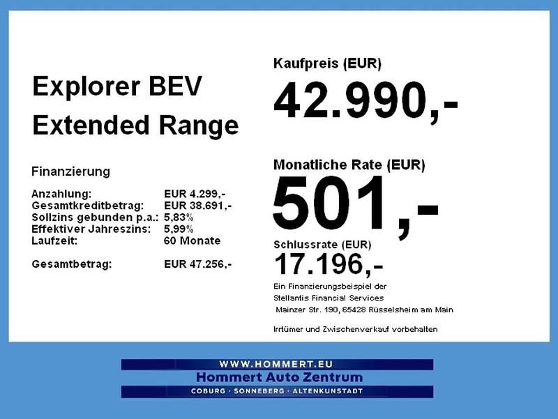 Neu Ford Explorer Extended Range 250 kW (340 PS) 2026 Blue my mind SUV
