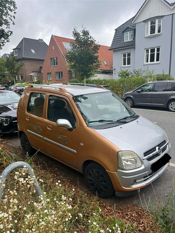 Orange Gebraucht 2002 Opel Agila Kleinwagen | 250 € - Bild 1/4