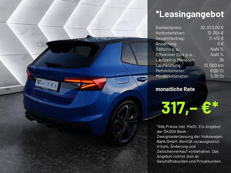 Neu Skoda Fabia 177 PS (130 kW) 2026 Blau Kleinwagen