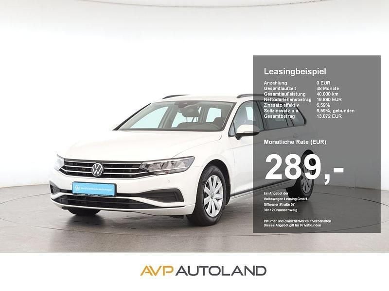 Pure white Gebraucht 2022 VW Passat Basis Kombi | 19.880 € (Guter Preis) - Bild 1/4