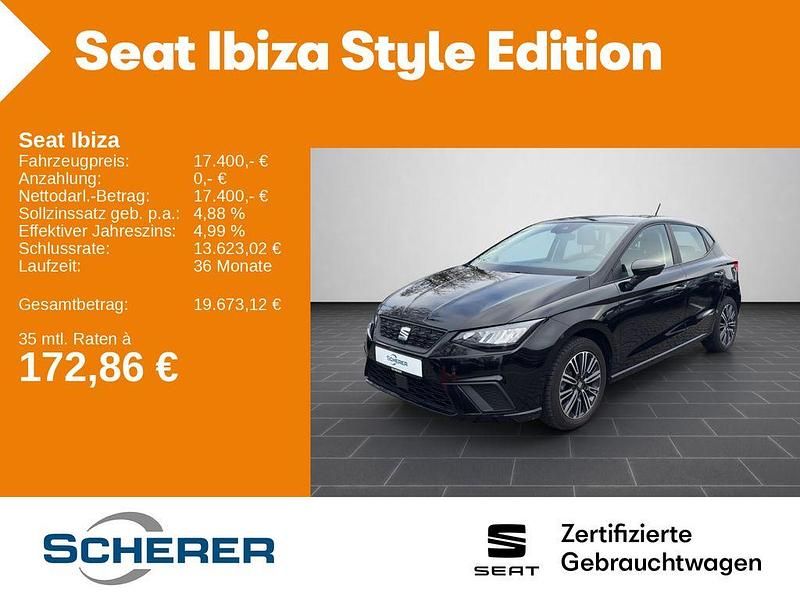 Gebraucht Seat Ibiza Style 116 PS (85 kW) 2024 Midnight schwarz metallic (metallic) Limousine