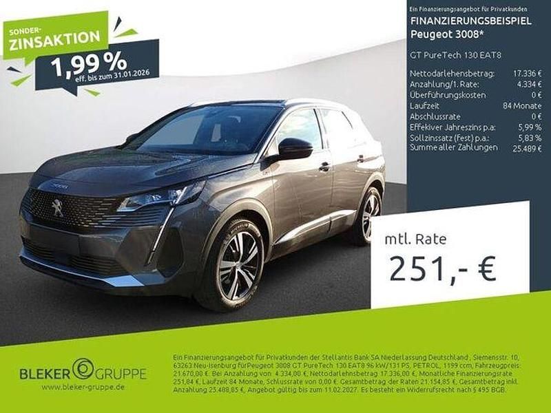 Gebraucht Peugeot 3008 GT 131 PS (96 kW) 2023 Grau SUV