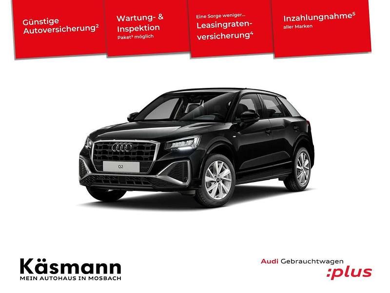 Mythosschwarz metallic Gebraucht 2025 Audi Q2 S-Line SUV | 30.930 € (Fairer Preis) - Bild 1/3