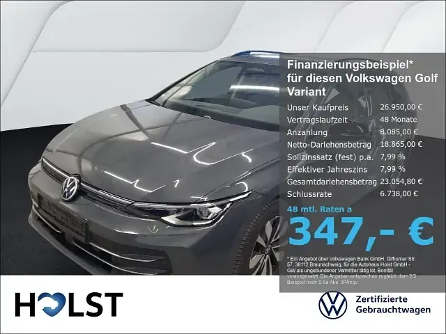 Gebraucht VW Golf VIII Goal 150 PS (110 kW) 2025 Kombi
