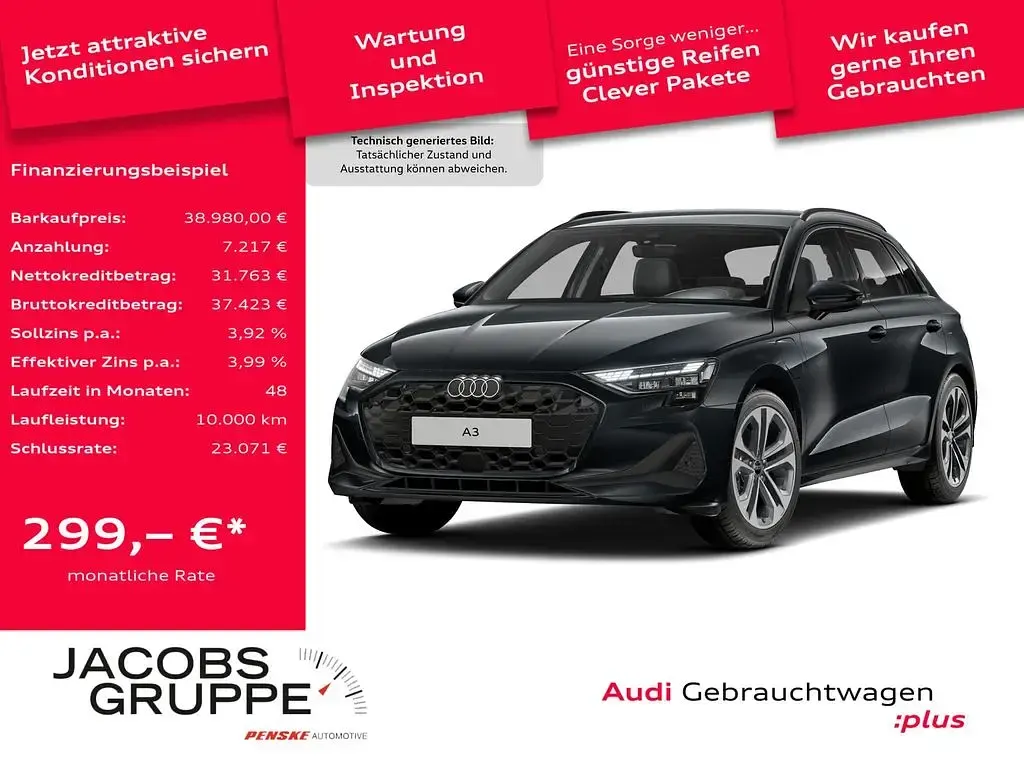 Second-hand Audi A3 Ambiente 204 CP (150 kW) 2025 Gri Berlinǎ