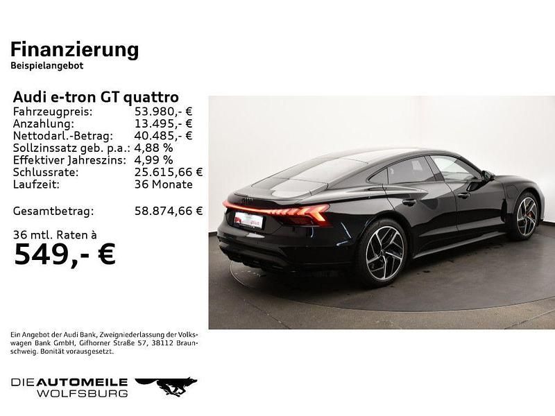 Gebraucht Audi e-tron GT quattro Sport 350 kW (476 PS) 2022 Mythosschwarz metallic Limousine