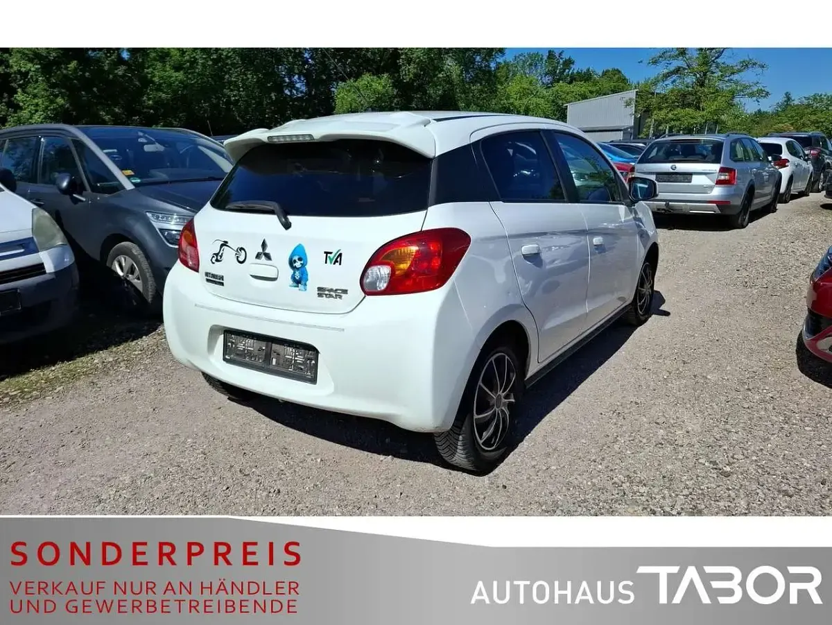 Gebraucht Mitsubishi Space Star Diamant Edition 80 PS (58 kW) 2016 Weiß Kleinwagen