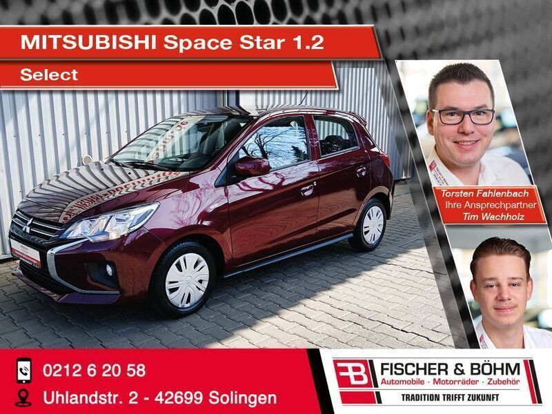 Rot Gebraucht 2021 Mitsubishi Space Star Select Kleinwagen | 10.890 € (Fairer Preis) - Bild 1/4