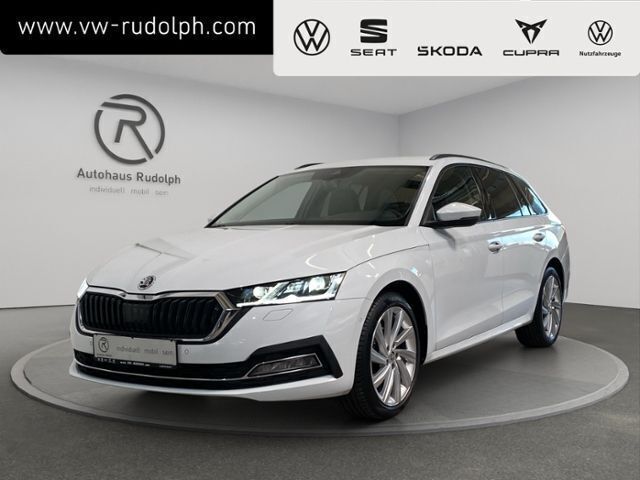 Moonweiss metallic Gebraucht 2021 Skoda Octavia First Edition Kombi | 25.490 € (Fairer Preis) - Bild 1/2