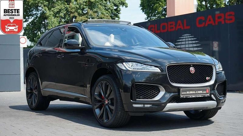 Santorini black Gebraucht 2016 Jaguar F-Pace S SUV | 24.885 € (Teuer) - Bild 1/4