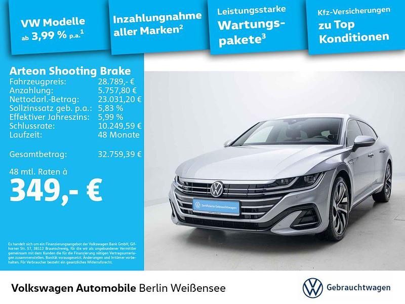 Silber Gebraucht 2022 VW Arteon R-line Kombi | 28.789 € (Fairer Preis) - Bild 1/4