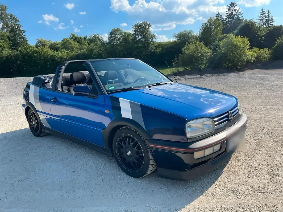 Gebraucht VW Golf Cabriolet 90 PS (66 kW) 1997 Blau Cabrio