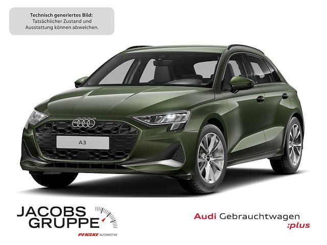 Distriktgrün metallic Gebraucht 2025 Audi A3 Advanced Plus | 34.480 € (Fairer Preis) - Bild 1/4