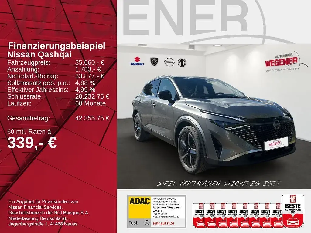Gebraucht Nissan Qashqai 360º 258 PS (189 kW) 2025 Grau SUV